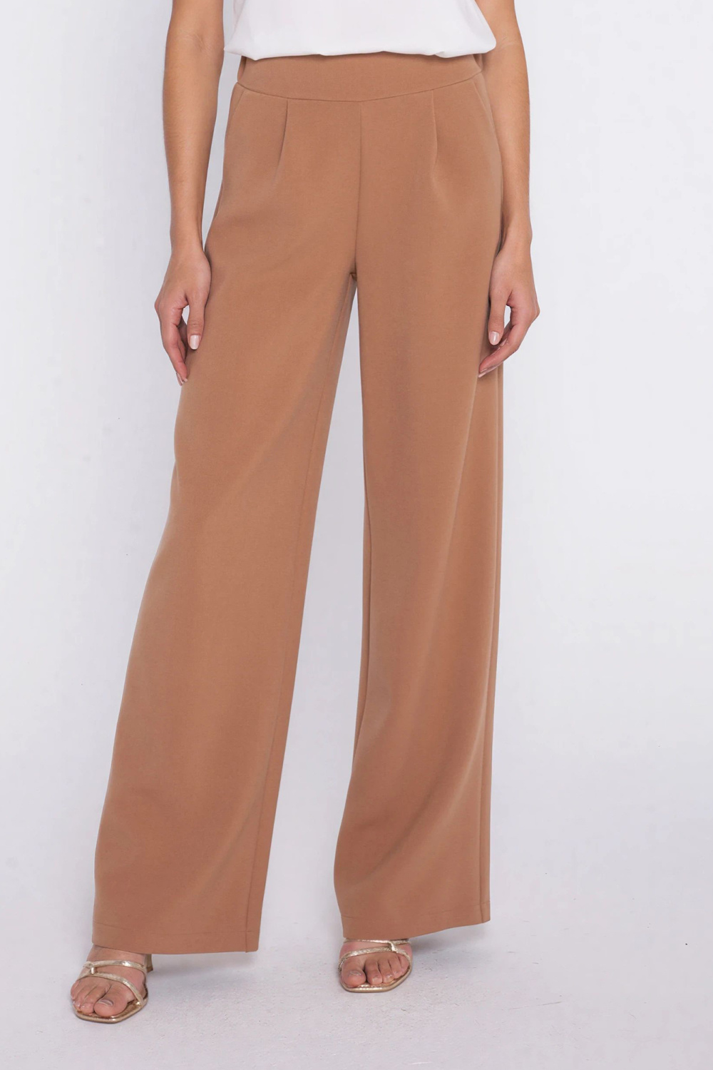 Image of Pantalon femme beige