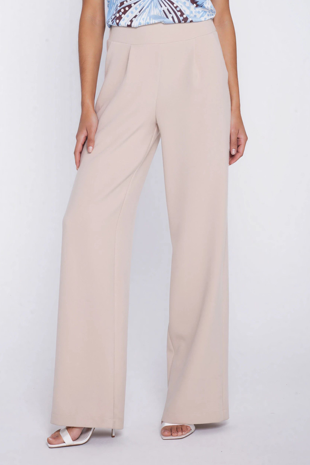 Image of Pantalon femme beige