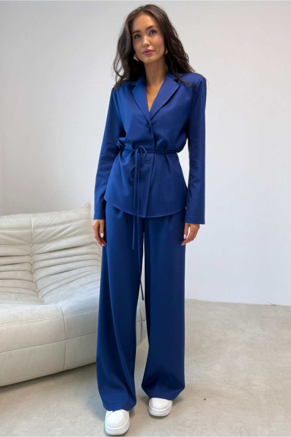 Image of Pantalon femme bleu