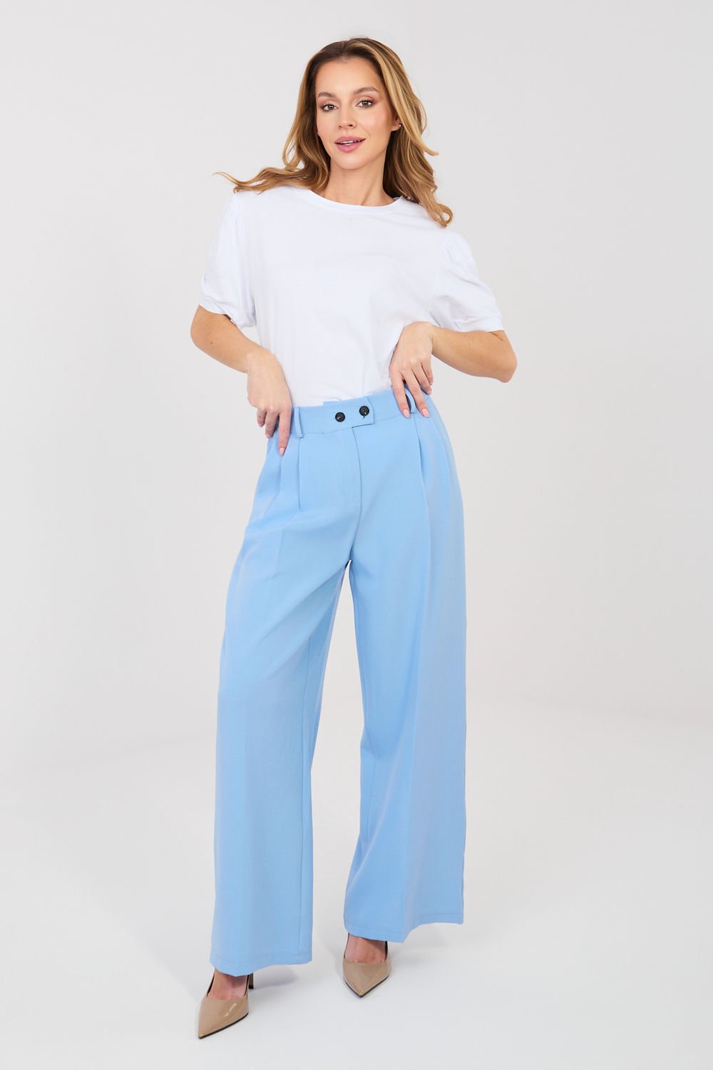 Image of Pantalon femme bleu