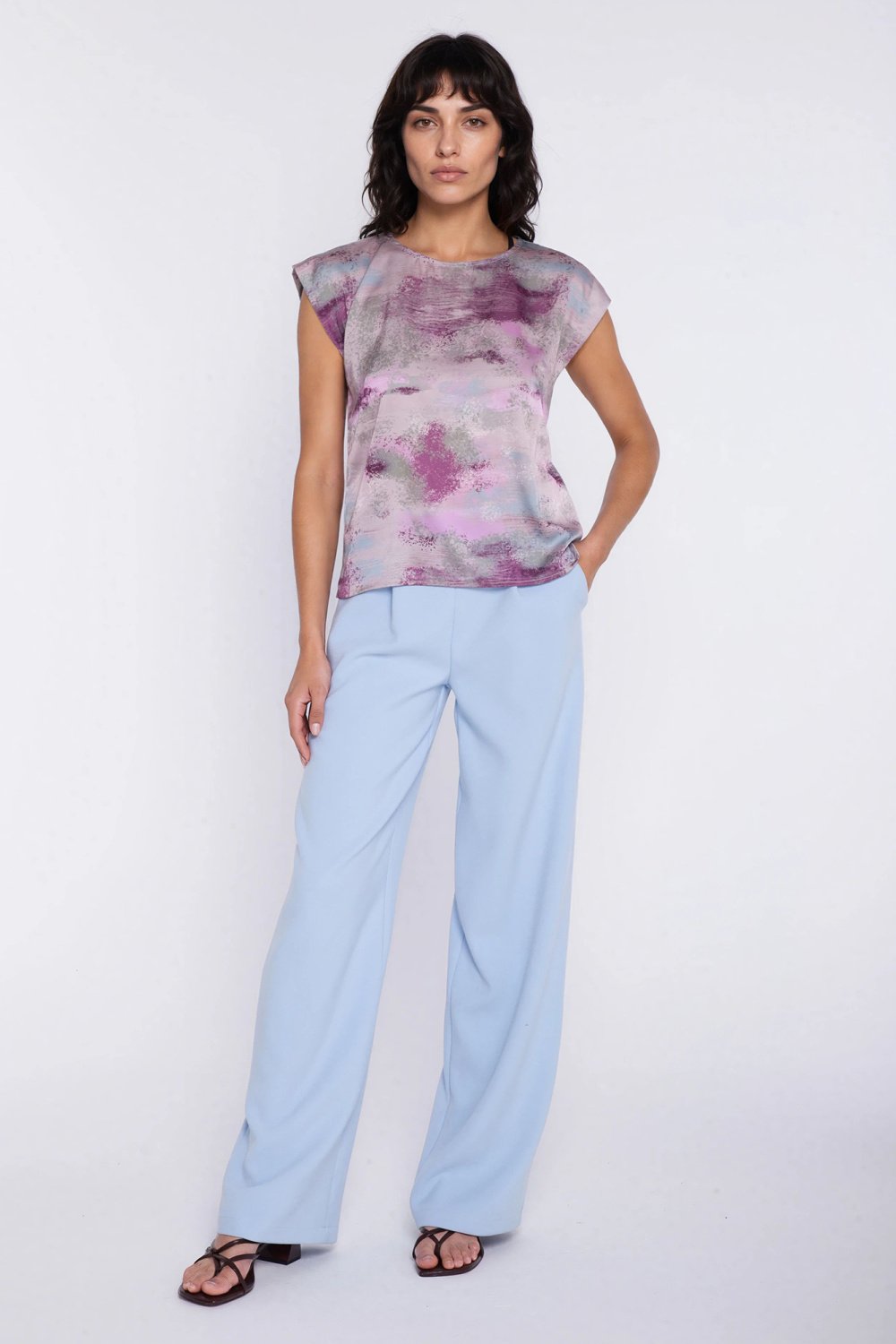 Image of Pantalon femme bleu