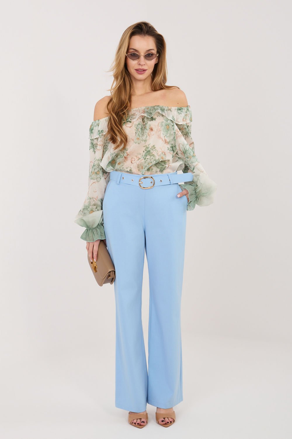 Image of Pantalon femme bleu