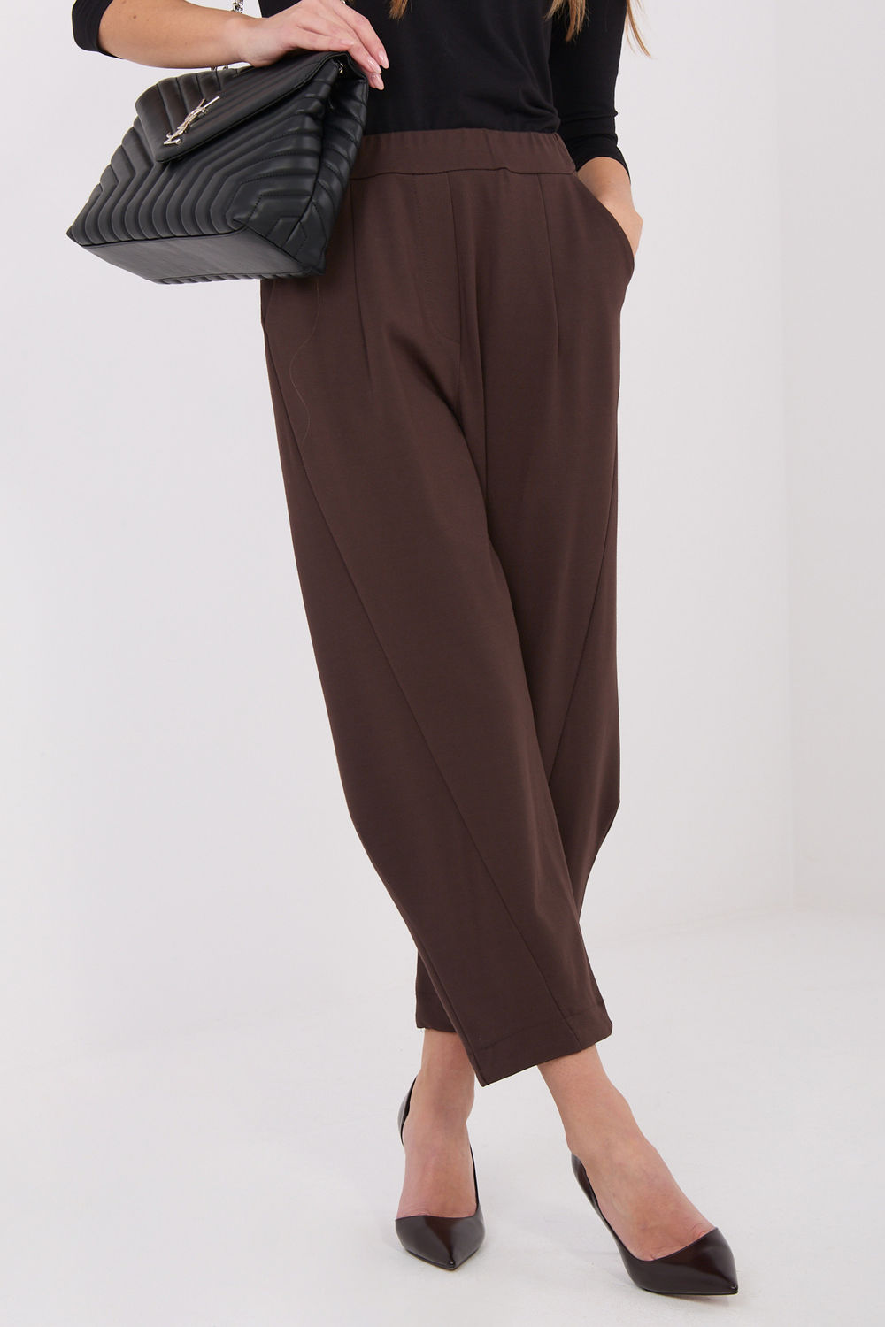 Image of Pantalon femme brun