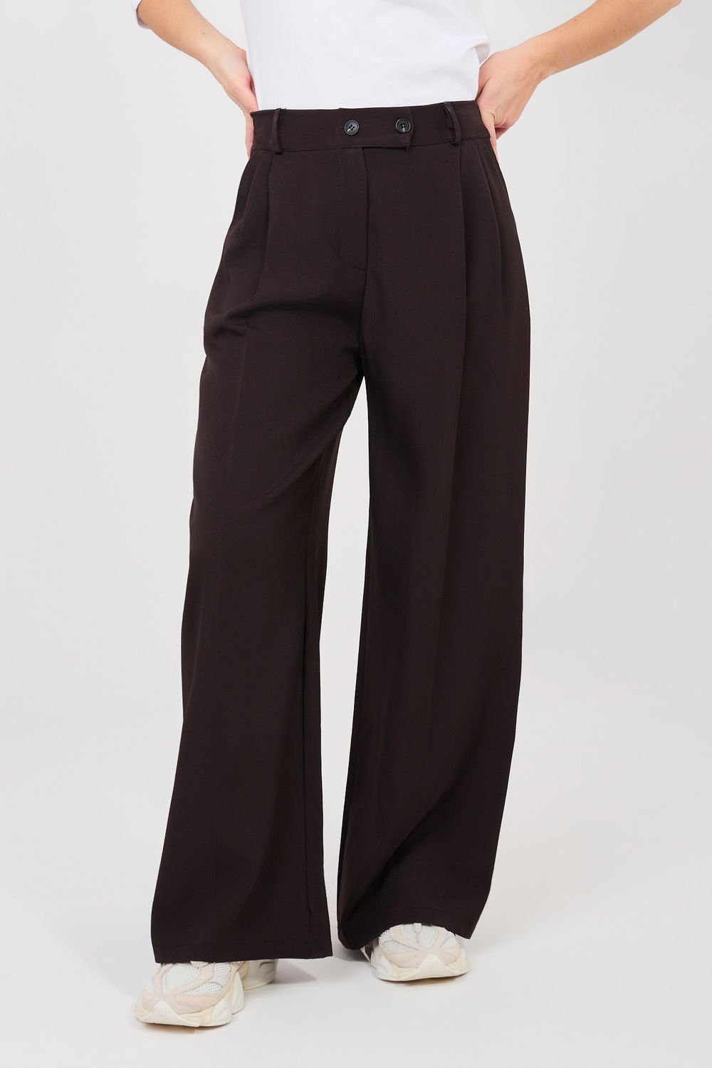 Image of Pantalon femme brun