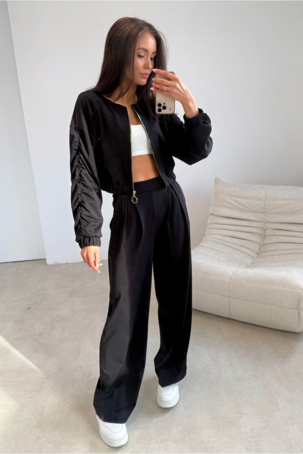 Image of Pantalon femme noir