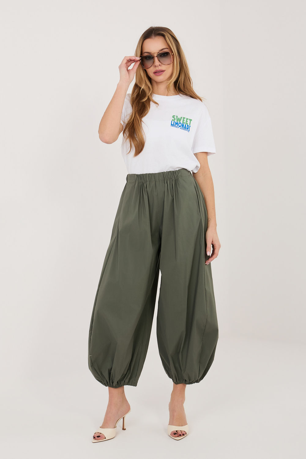 Image of Pantalon femme vert