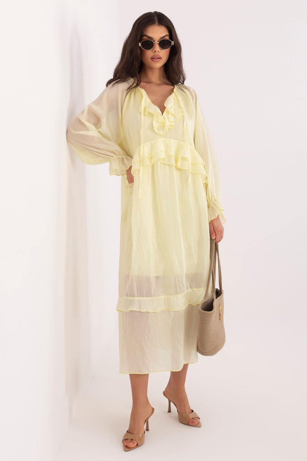 Image of Robe de jour jaune