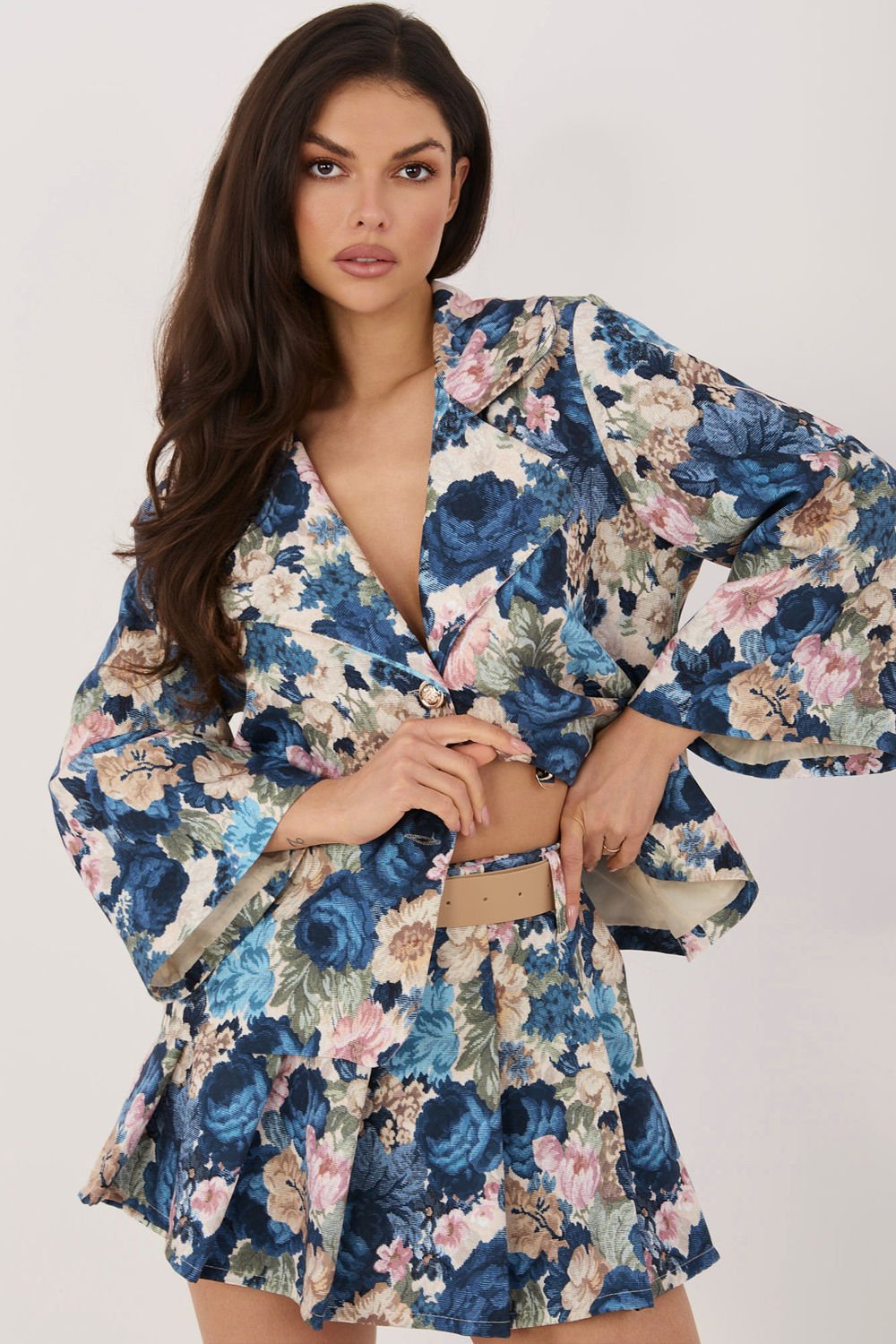 Image of Short-jupe bleu