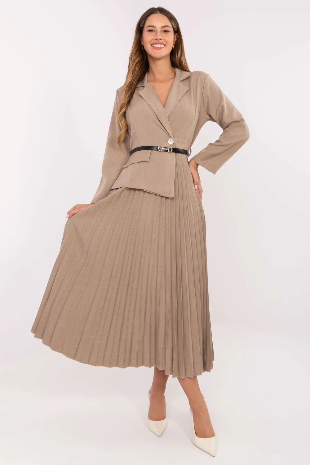 Robe de jour beige