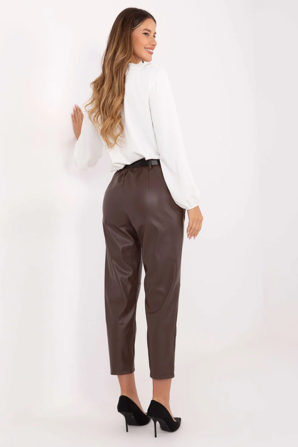 Pantalon femme brun – Image 3