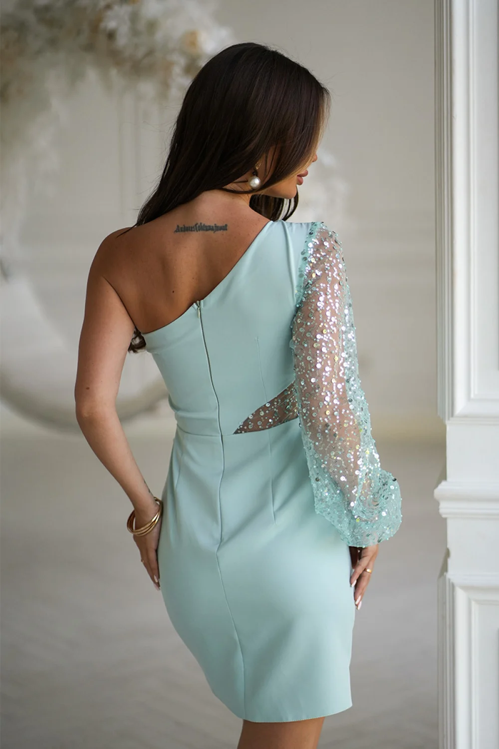 Robe courte vert – Image 3