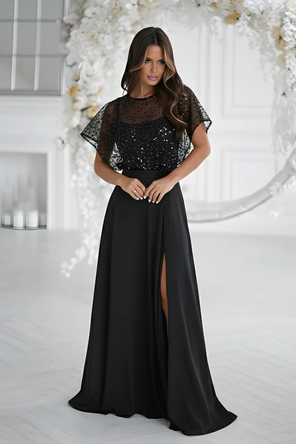 Robe longue noire