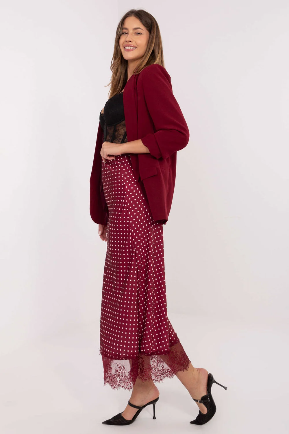 Jupe longue rouge – Image 2