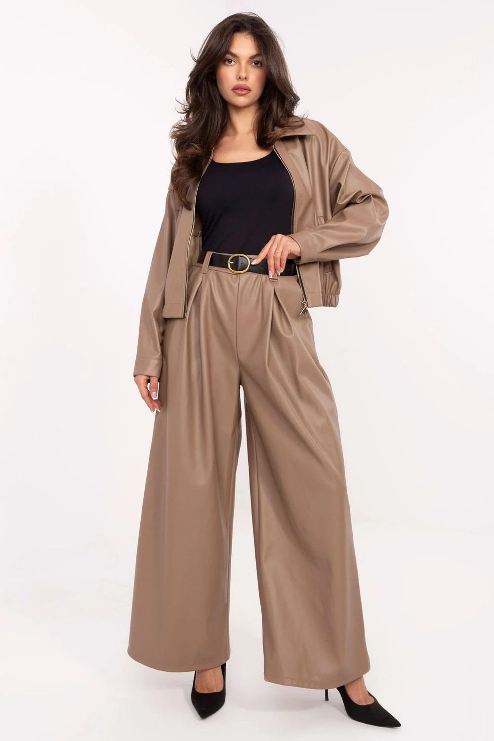 Pantalon femme beige