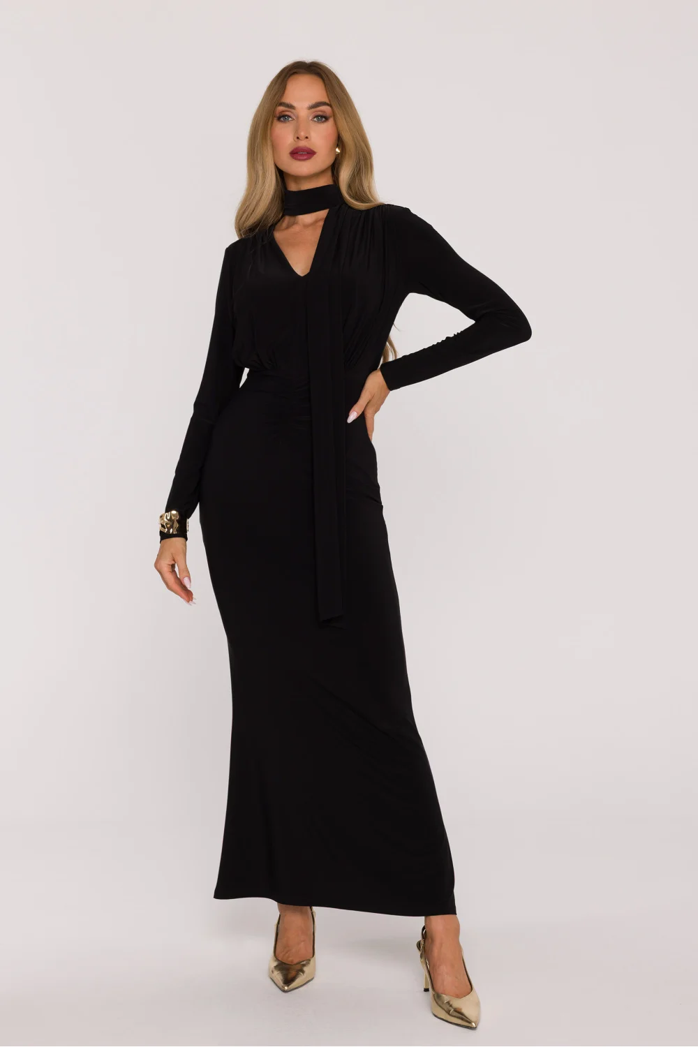 Robe longue noire