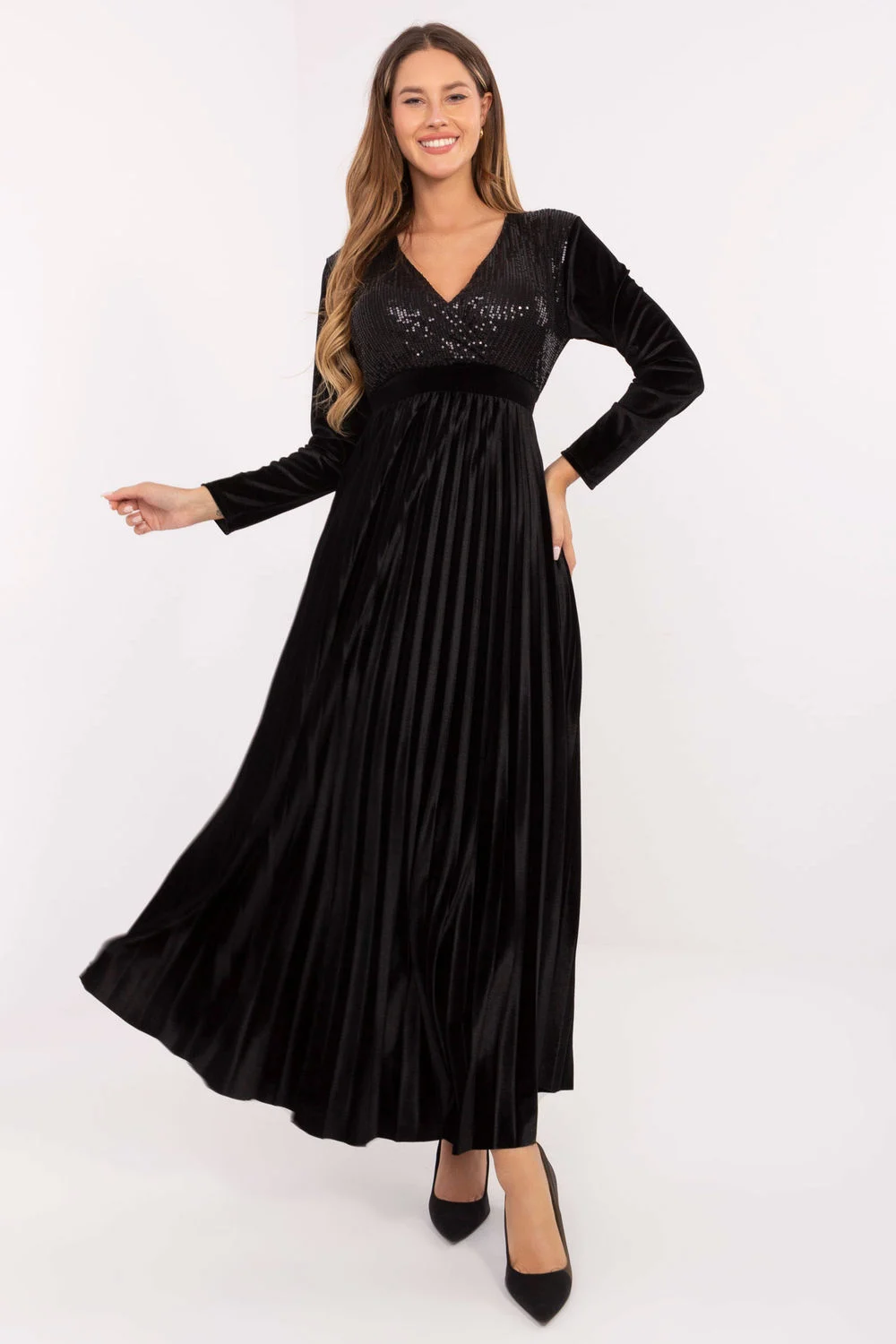 Robe longue noire