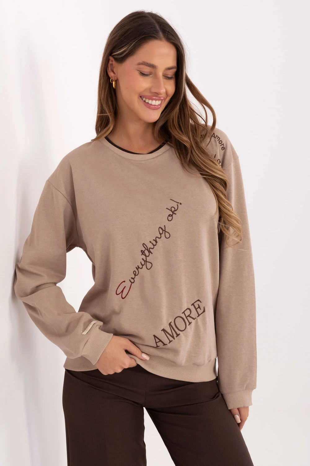 Sweatshirt beige
