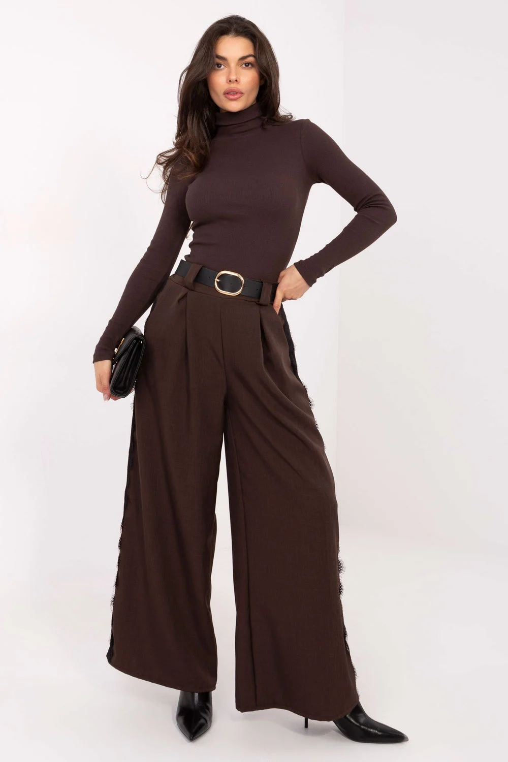 Col roulé brun – Image 2