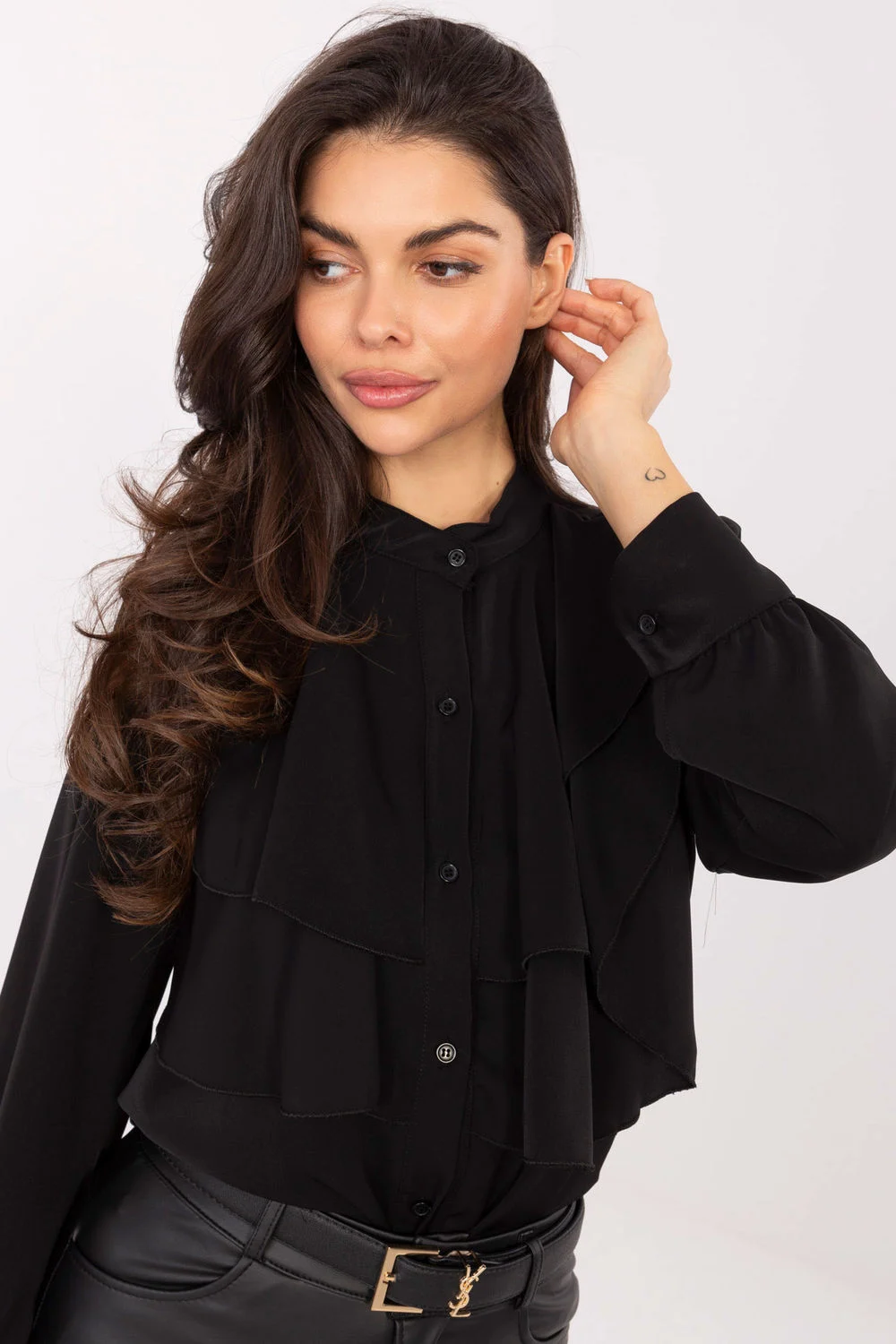 Chemise manche longue noire