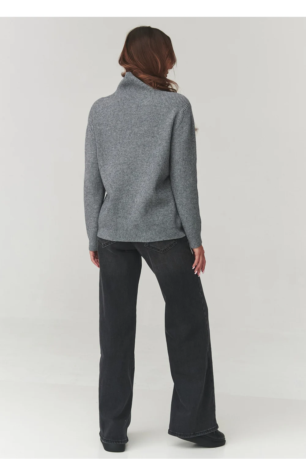 Col roulé gris – Image 3