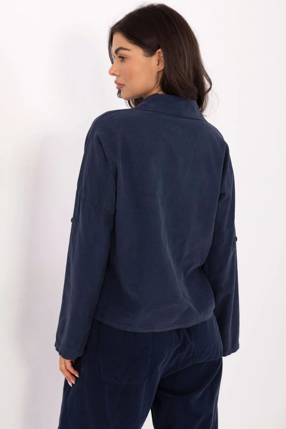 Chemise manche longue bleue – Image 3