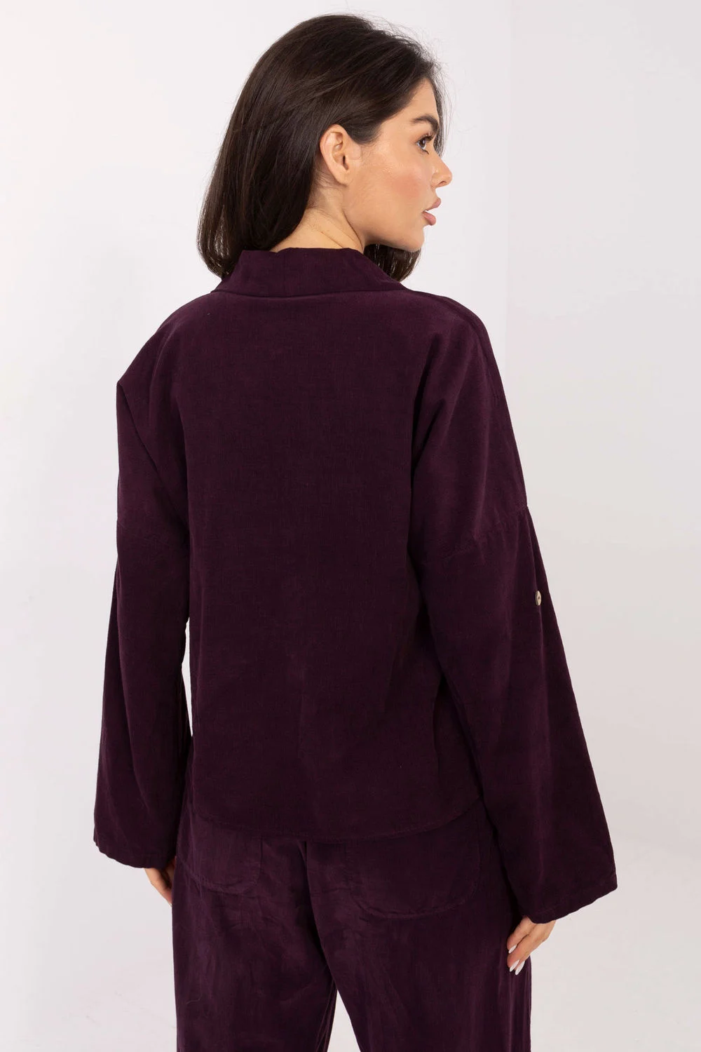 Chemise manche longue violette – Image 3