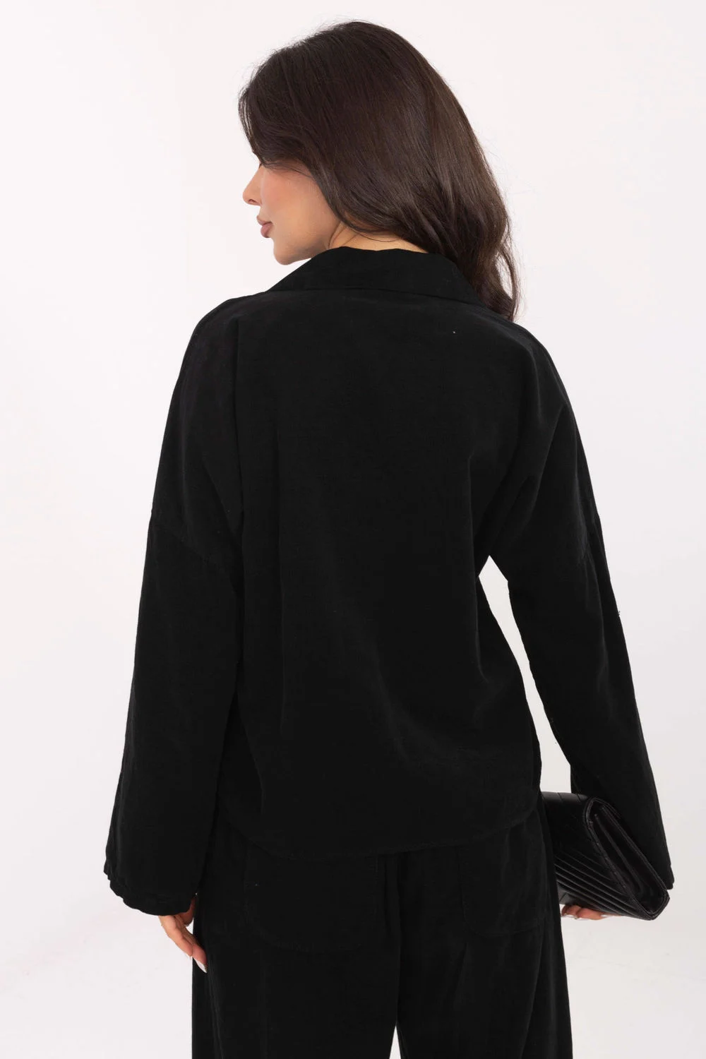 Chemise manche longue noire – Image 3