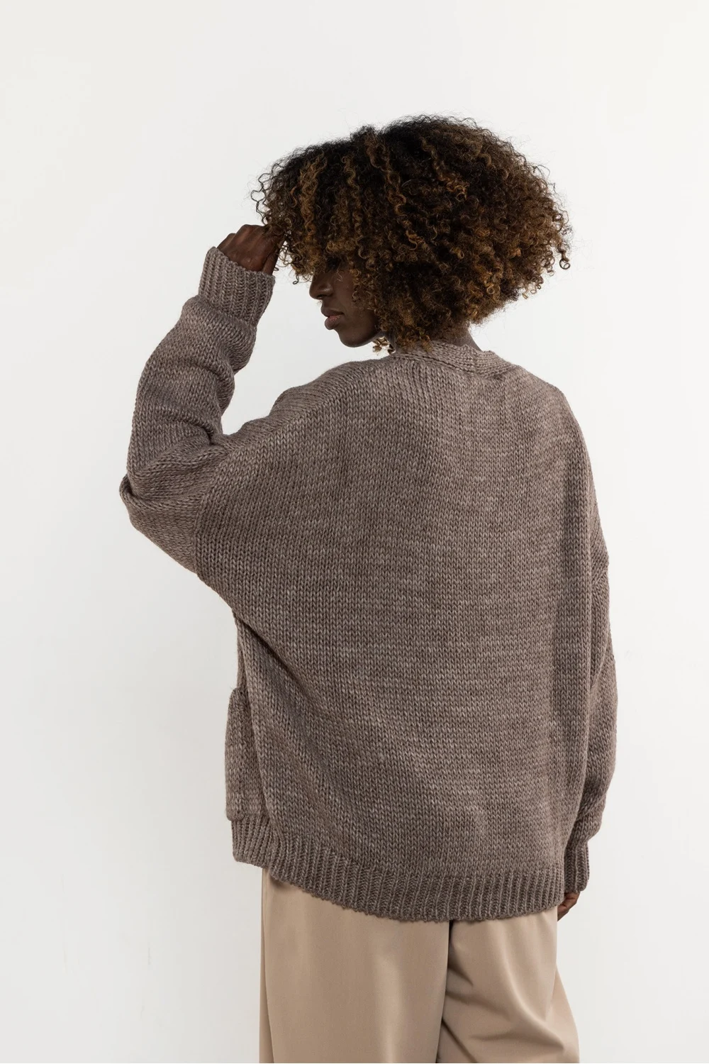 Cardigan brun – Image 3