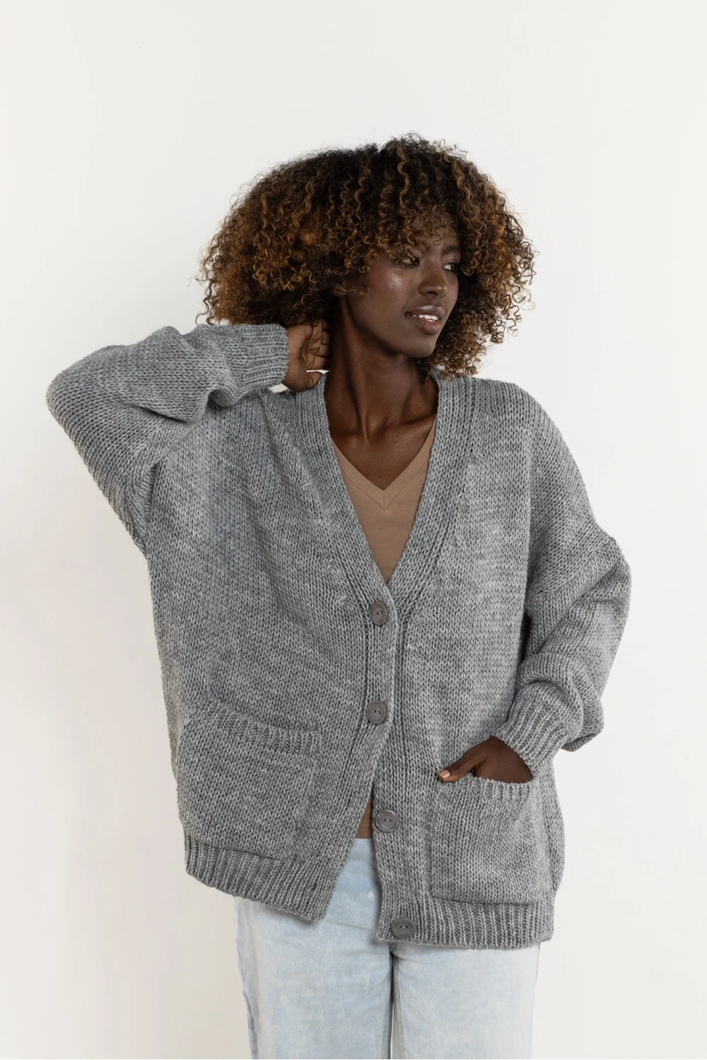 Cardigan gris – Image 2