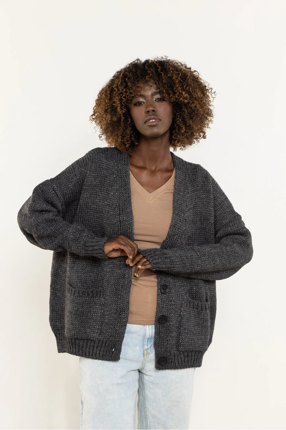Cardigan gris – Image 2