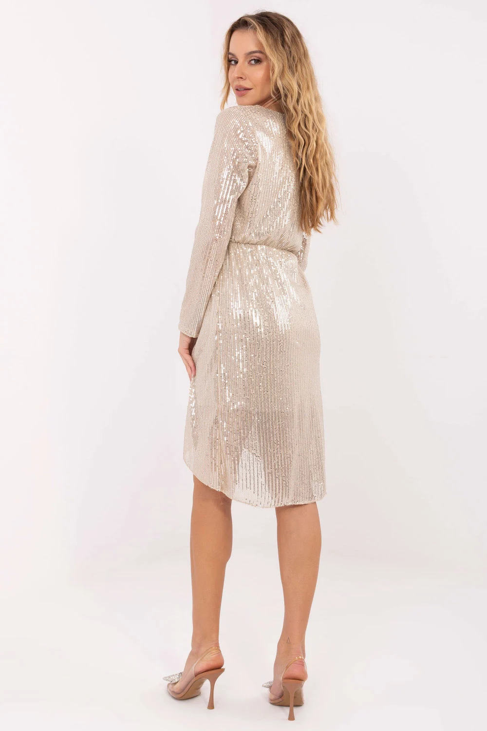 Robe de soirée beige – Image 3