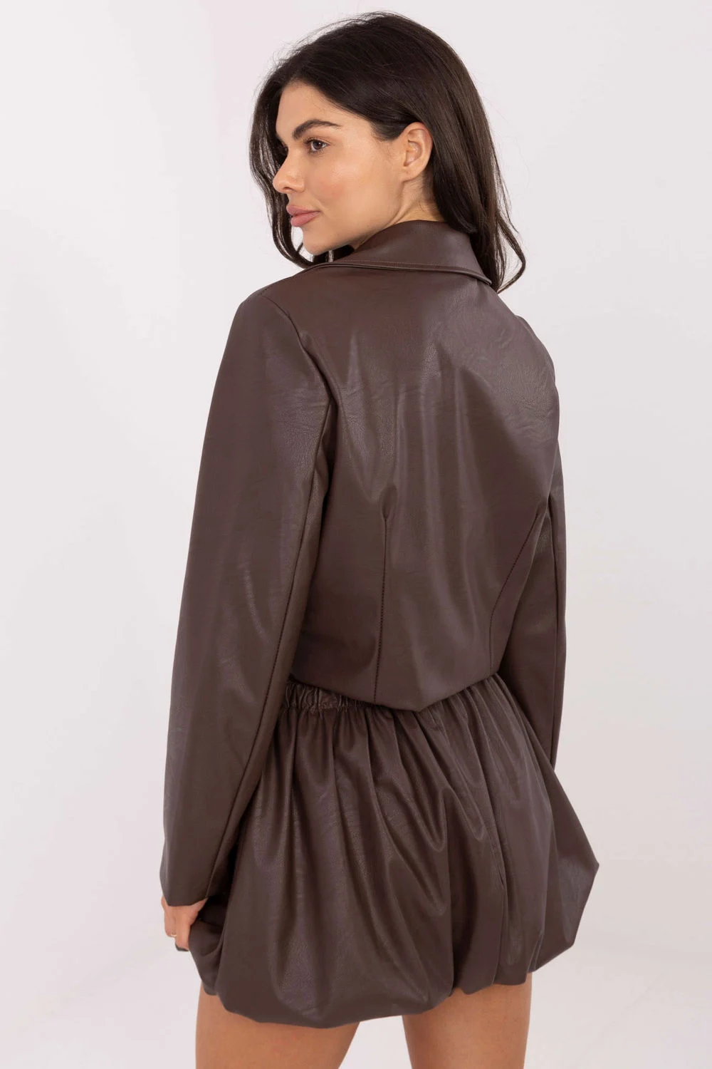 Jupe courte brun – Image 3