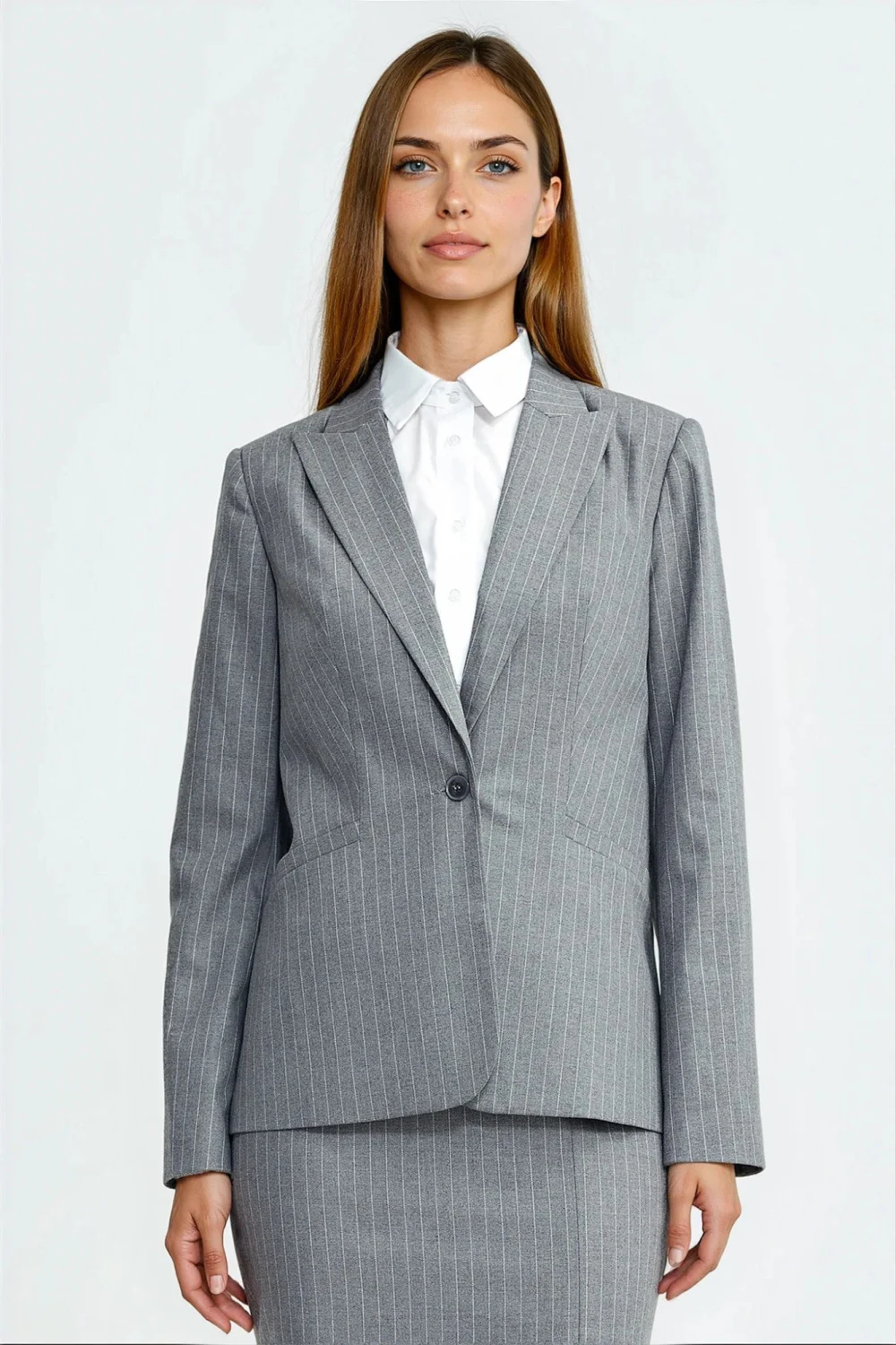 Blazer femme gris – Image 2