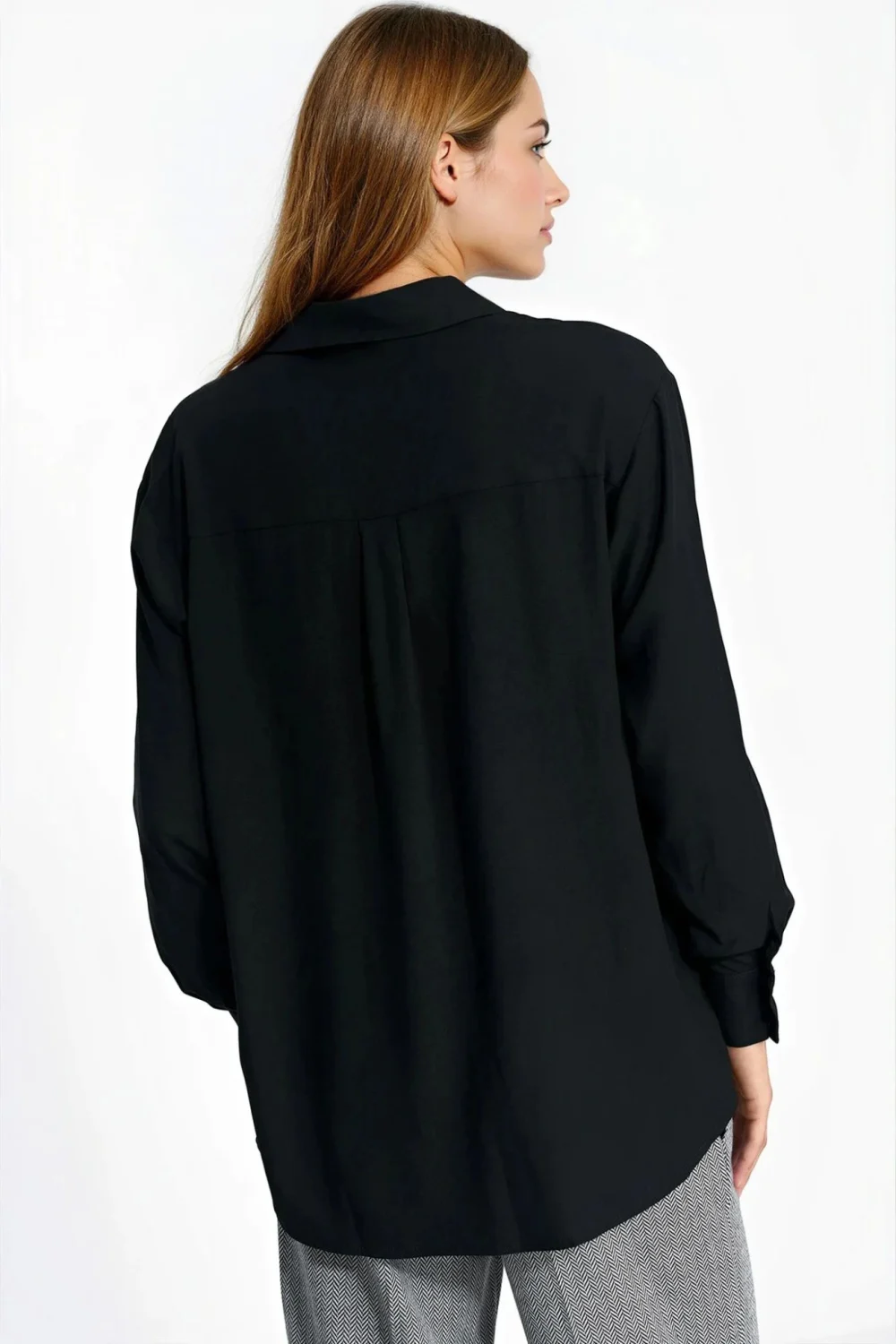 Chemise manche longue noire – Image 3