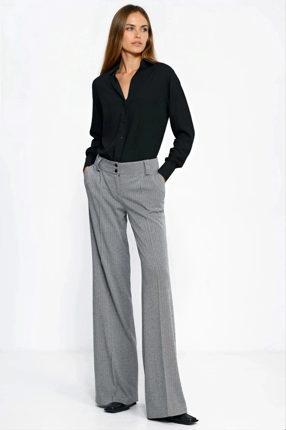 Chemise manche longue noire – Image 4