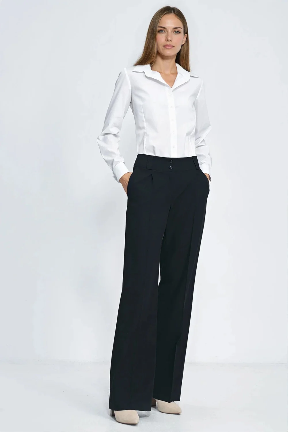 Chemise manche longue blanche – Image 2