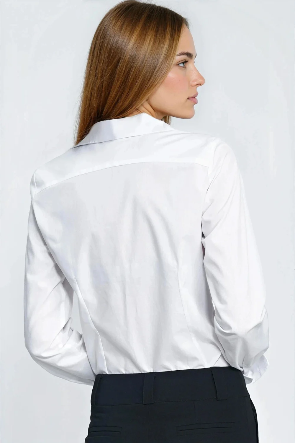 Chemise manche longue blanche – Image 3