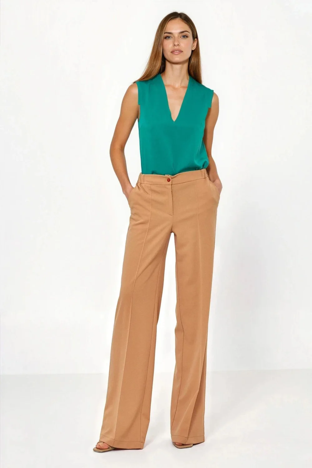 Pantalon femme brun – Image 2