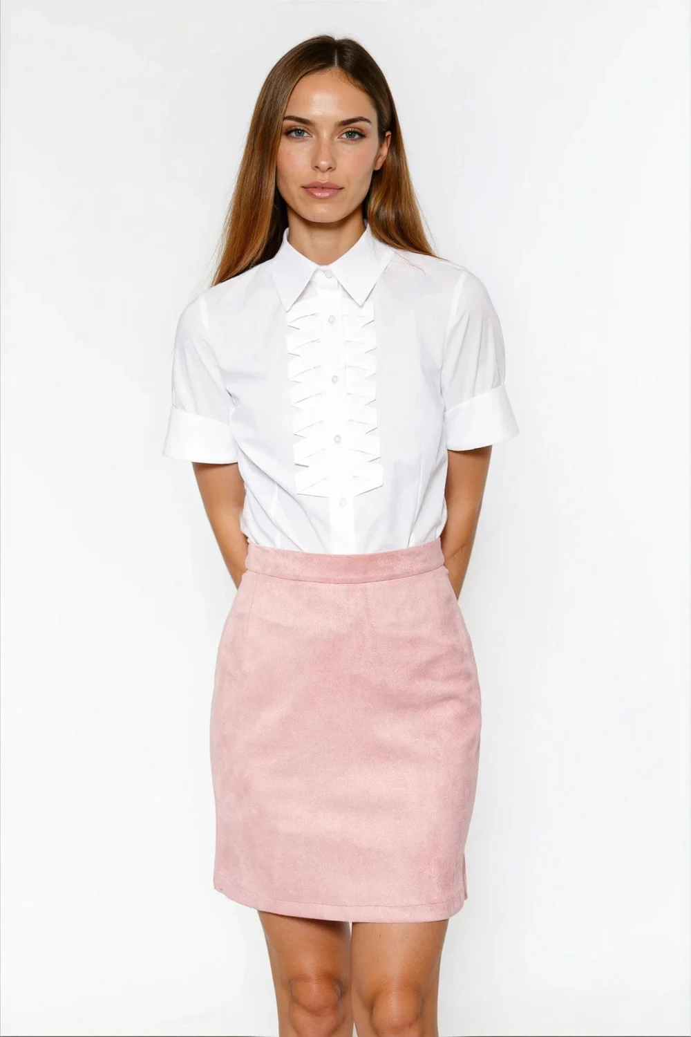 Chemise manche courte blanc