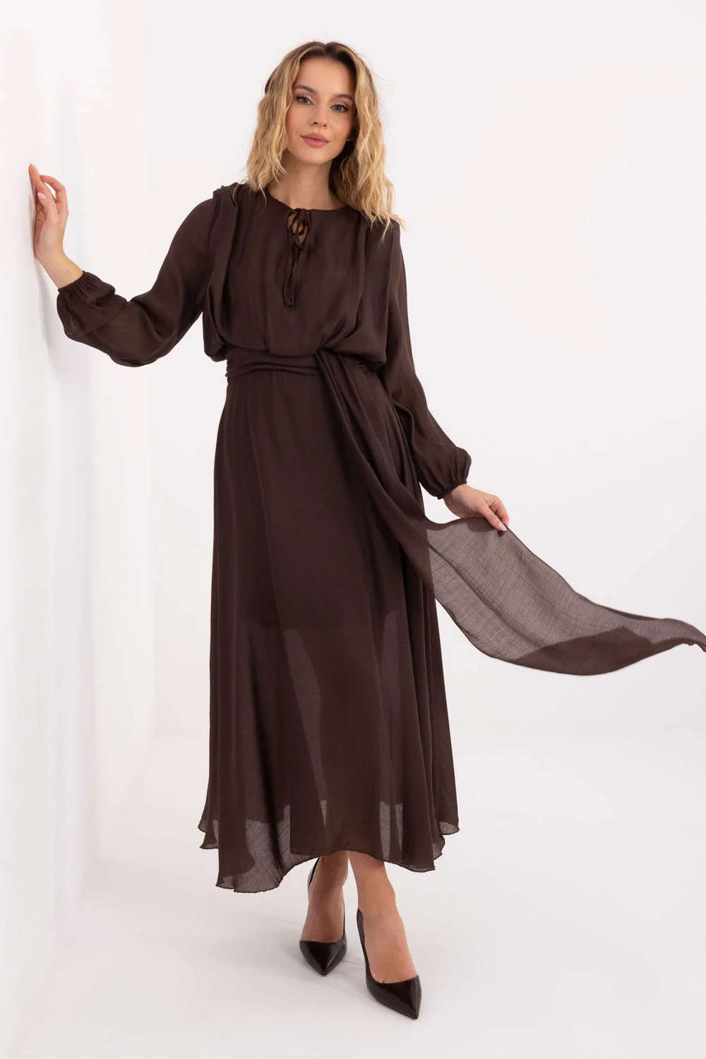 Robe de jour brune – Image 4