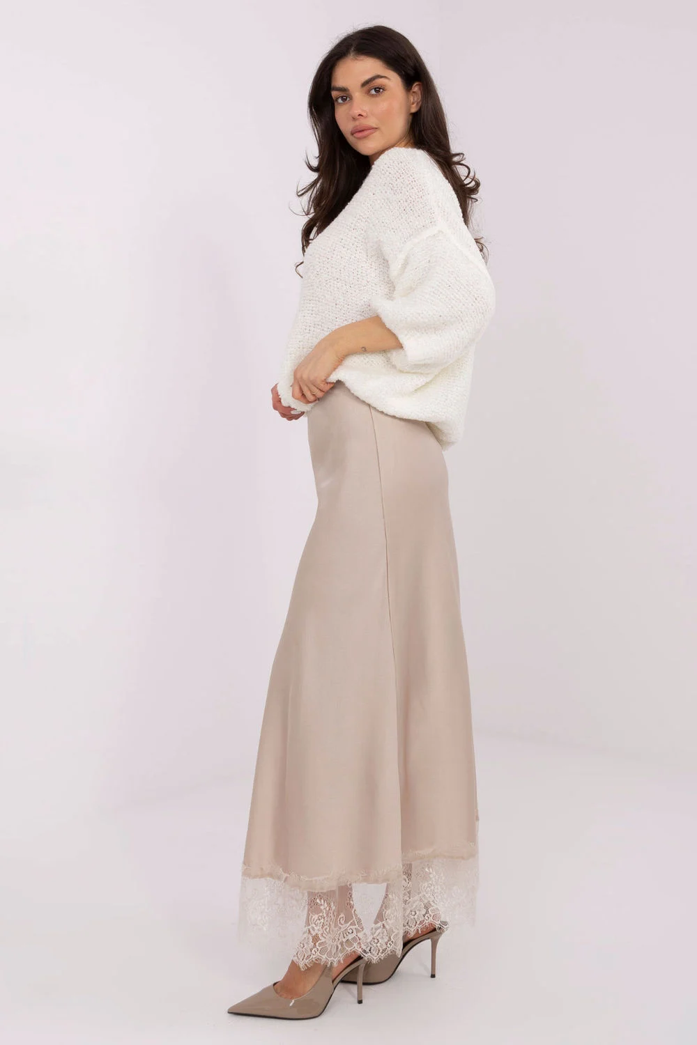 Jupe longue beige – Image 2