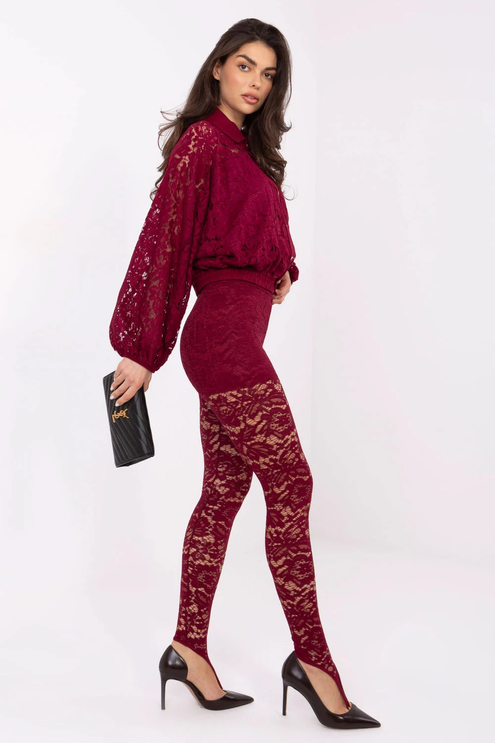 Chemise manche longue rouge – Image 2