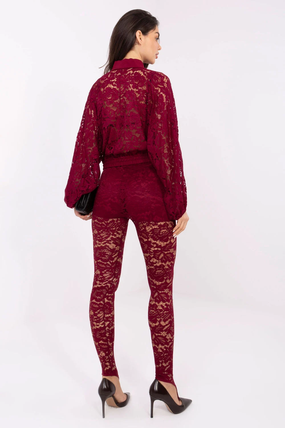 Chemise manche longue rouge – Image 3