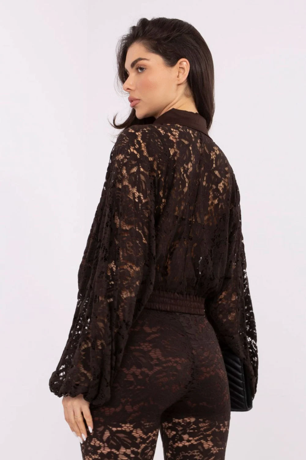 Chemise manche longue brune – Image 4