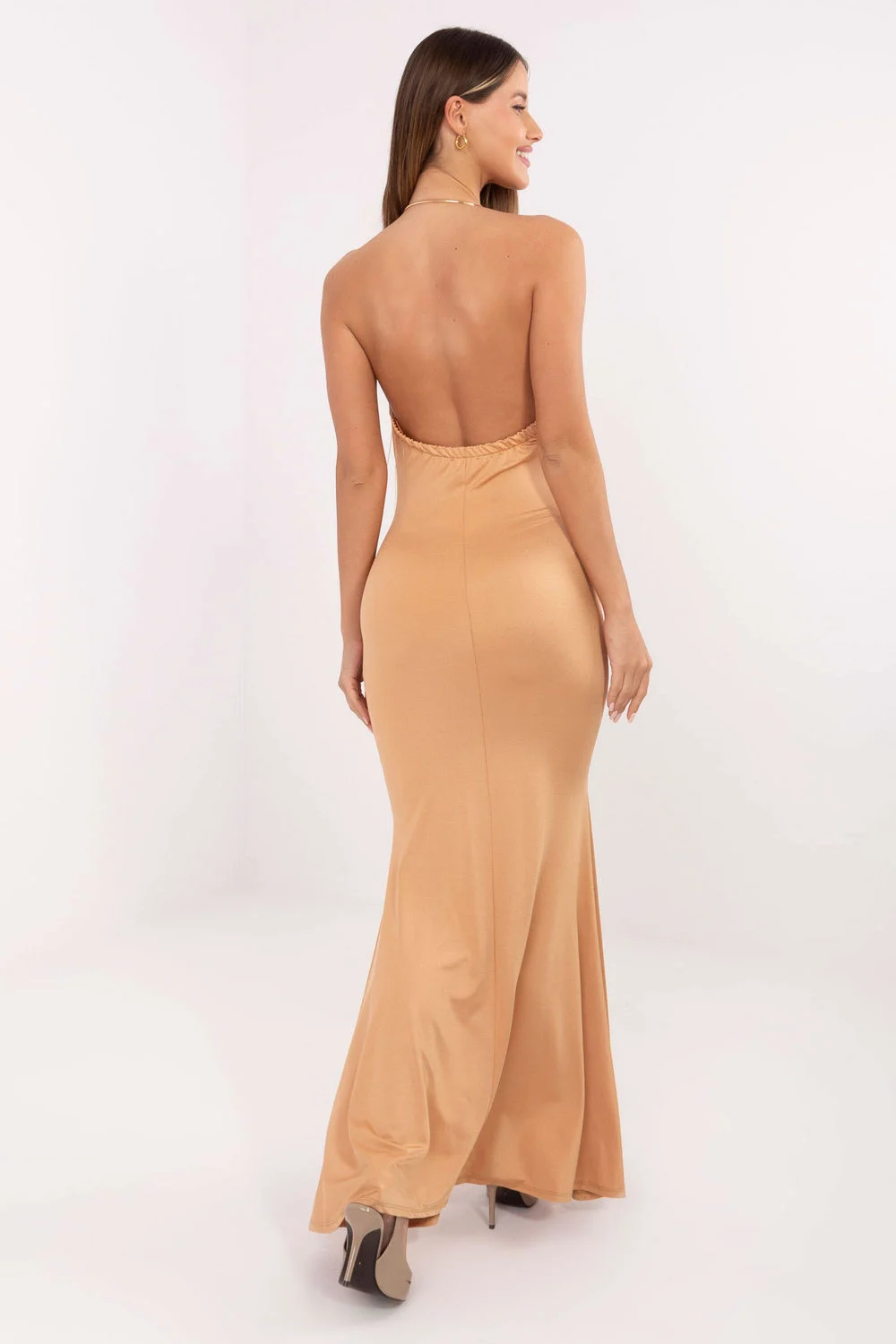 Robe longue brune – Image 3