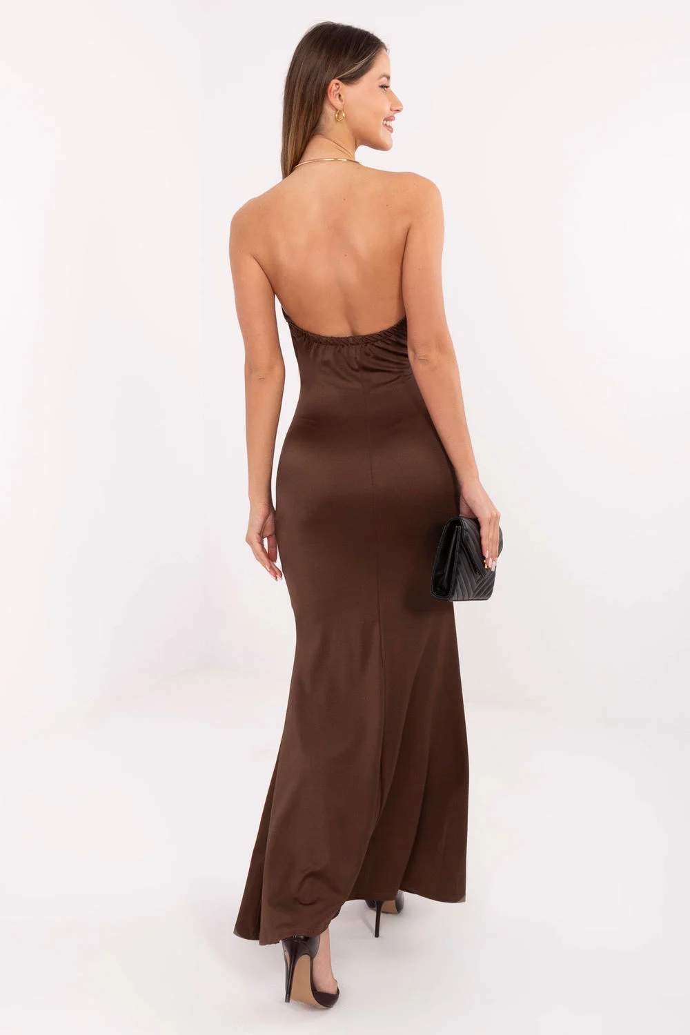 Robe longue brune – Image 3