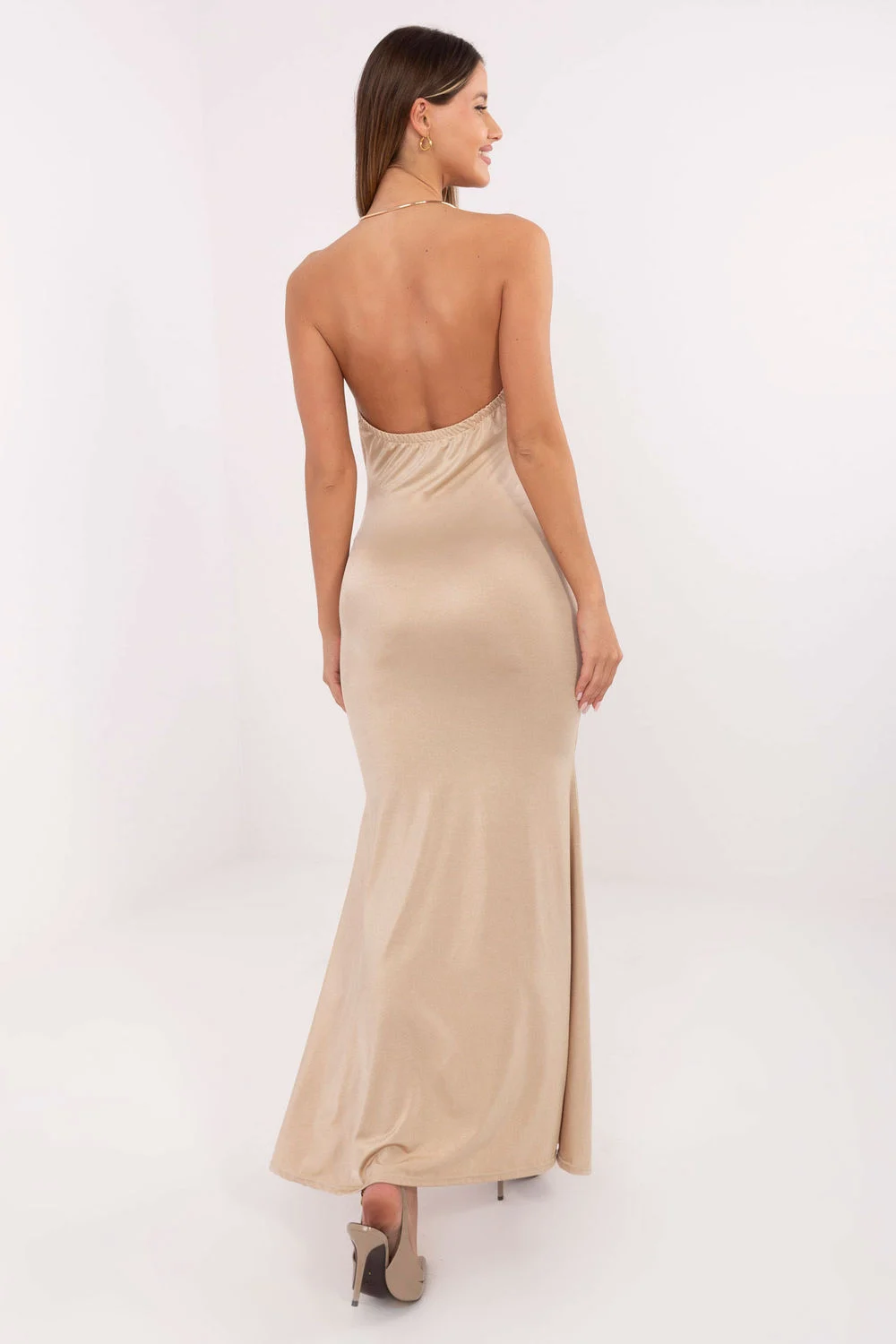Robe longue beige – Image 2