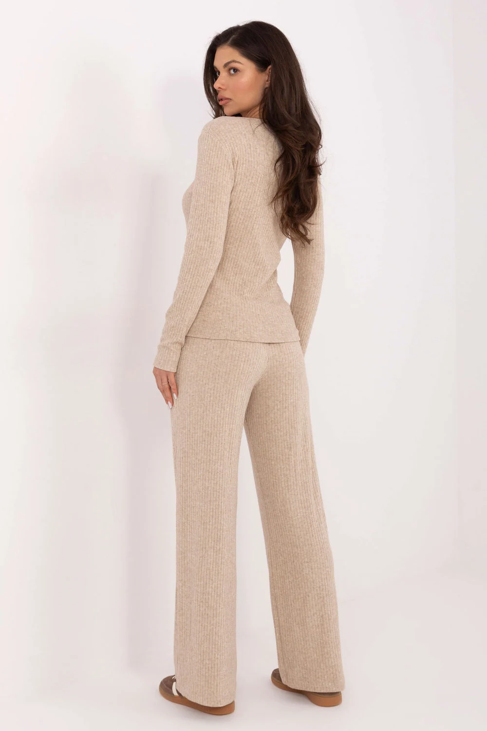 Pantalon femme beige – Image 3