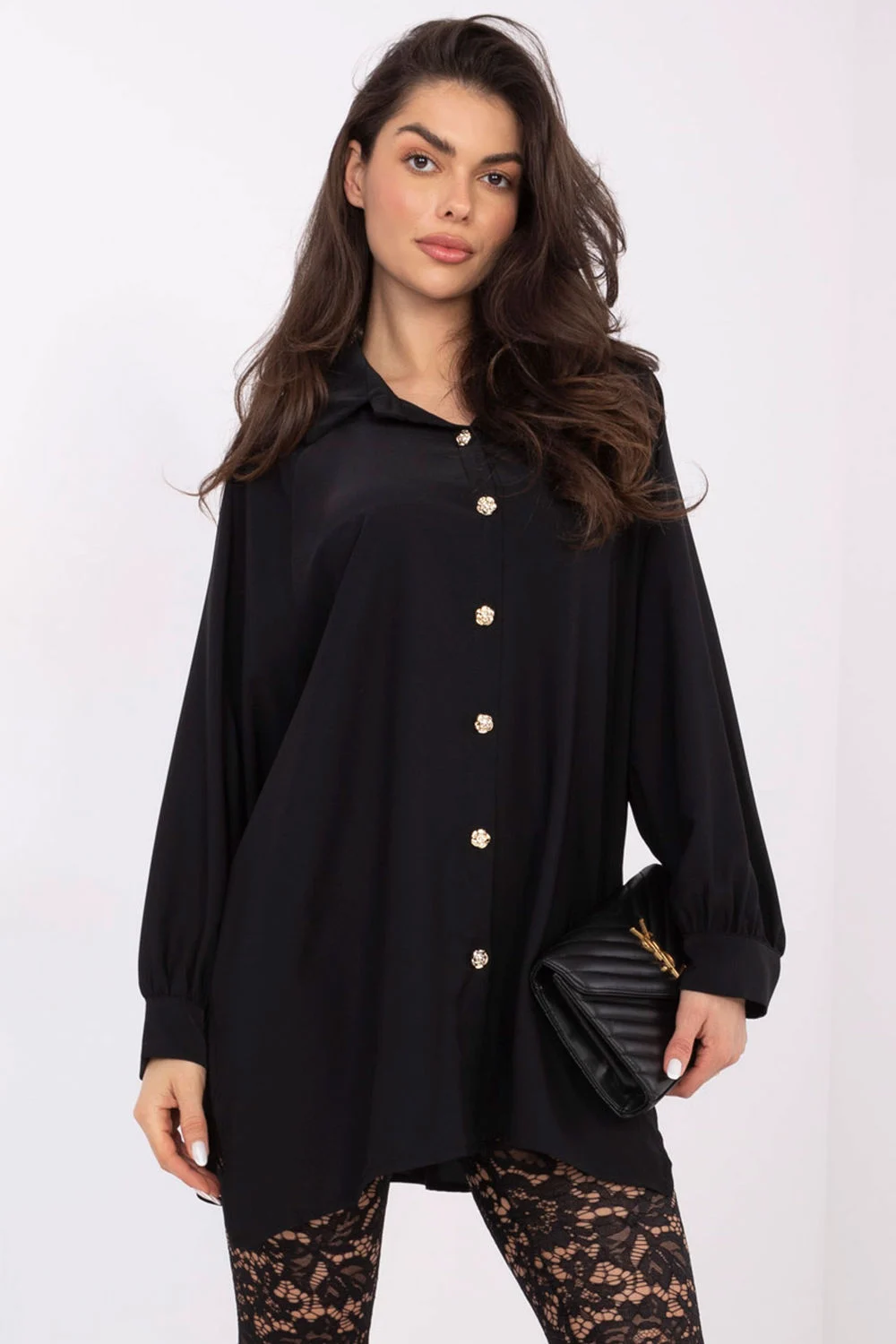 Chemise manche longue noire