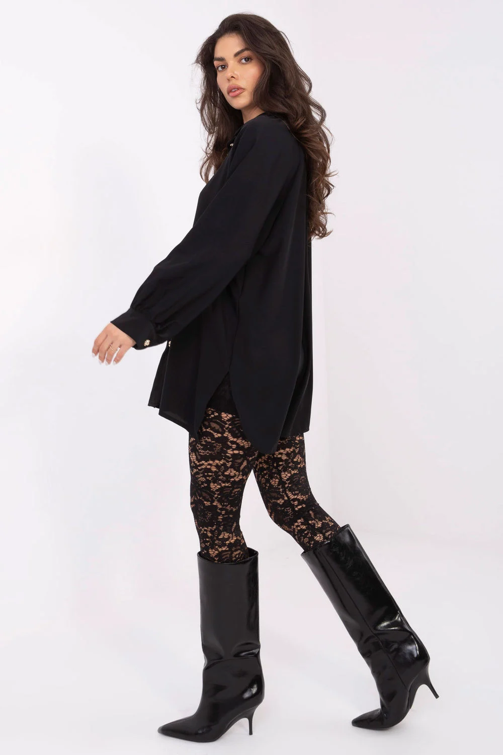 Chemise manche longue noire – Image 2